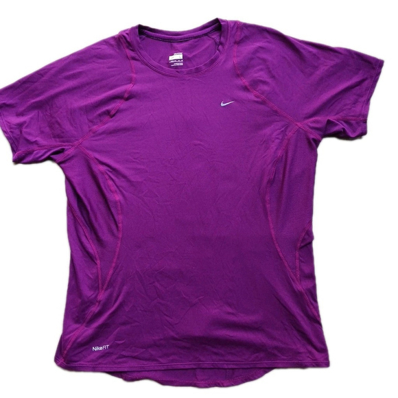 Nike Tops - Nike Eco Friendly Dri Fit Red T Shirt Large